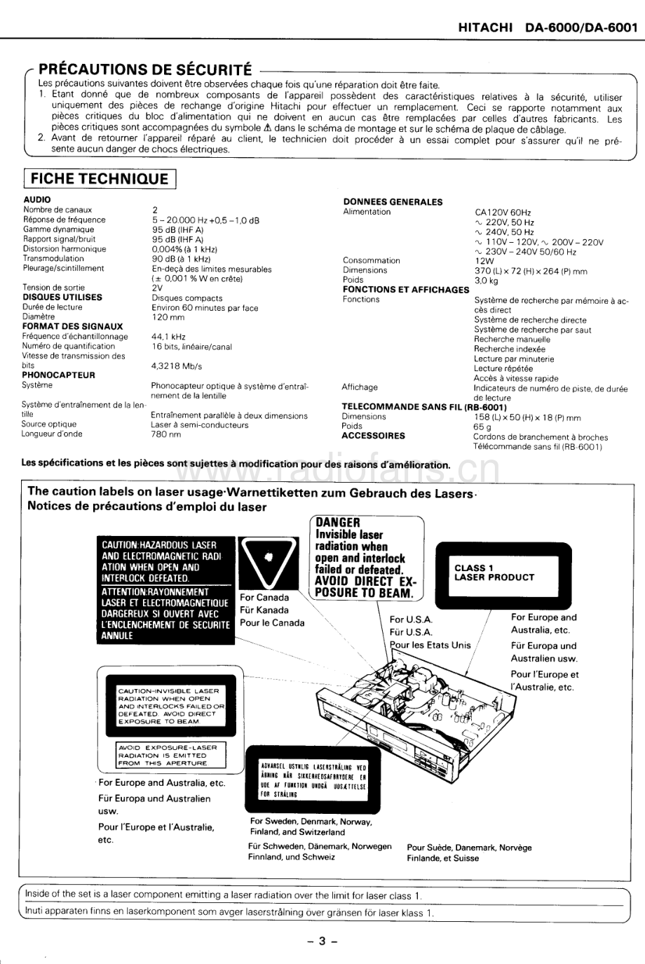Hitachi-DA6001-cd-sm 维修电路原理图.pdf_第3页