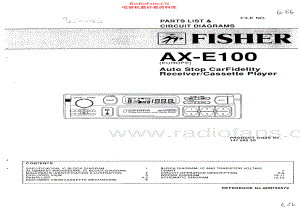 Fisher-AXE100-tape-sm维修电路原理图.pdf