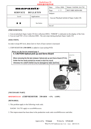 Marantz-SA17S1-sacd-sb 维修电路原理图.pdf