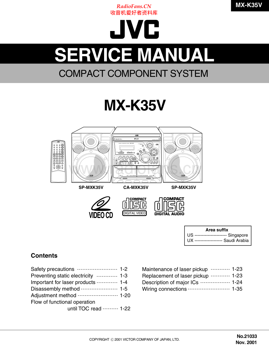 JVC-MXK35V-cs-sm 维修电路原理图.pdf_第1页