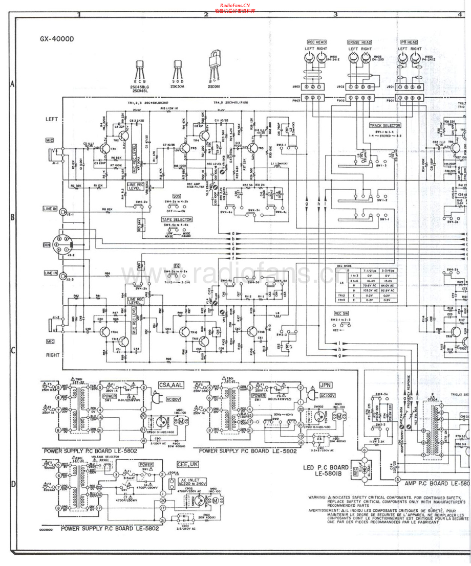 Akai-GX4000D-tape-sch3维修电路原理图.pdf_第1页