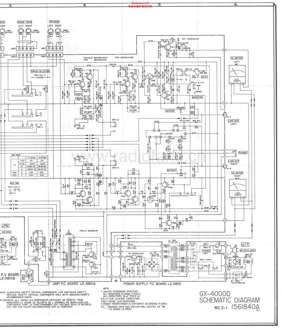 Akai-GX4000D-tape-sch3维修电路原理图.pdf_第2页