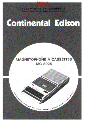 Continental-MC8025-tape-sm维修电路原理图.pdf