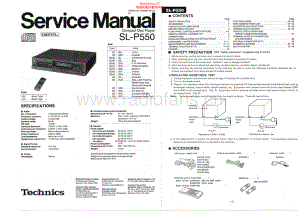 Technics-SLP550-cd-sm 维修电路原理图.pdf