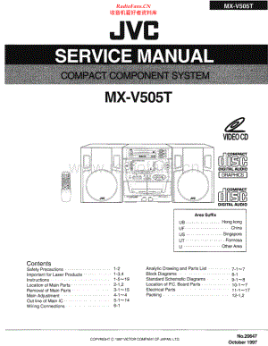 JVC-MXV505T-cs-sm 维修电路原理图.pdf