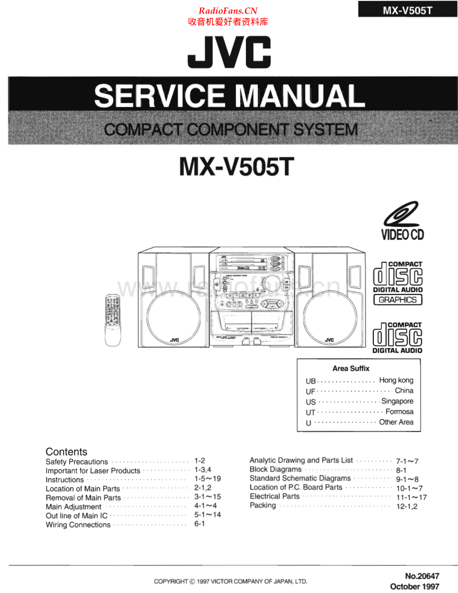 JVC-MXV505T-cs-sm 维修电路原理图.pdf_第1页