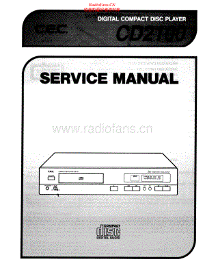 CEC-CD2100-cd-sm维修电路原理图.pdf