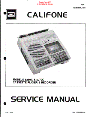 Califone-5270C-tape-sm维修电路原理图.pdf