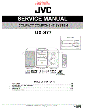 JVC-UXS77-cs-sm 维修电路原理图.pdf