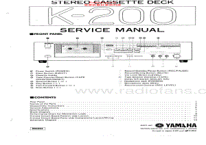 Yamaha-K200-tape-sm 维修电路原理图.pdf