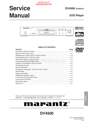 Marantz-DV4500-cd-sm 维修电路原理图.pdf