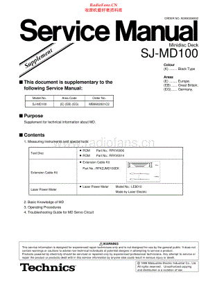 Technics-SJMD100-md-sup1 维修电路原理图.pdf