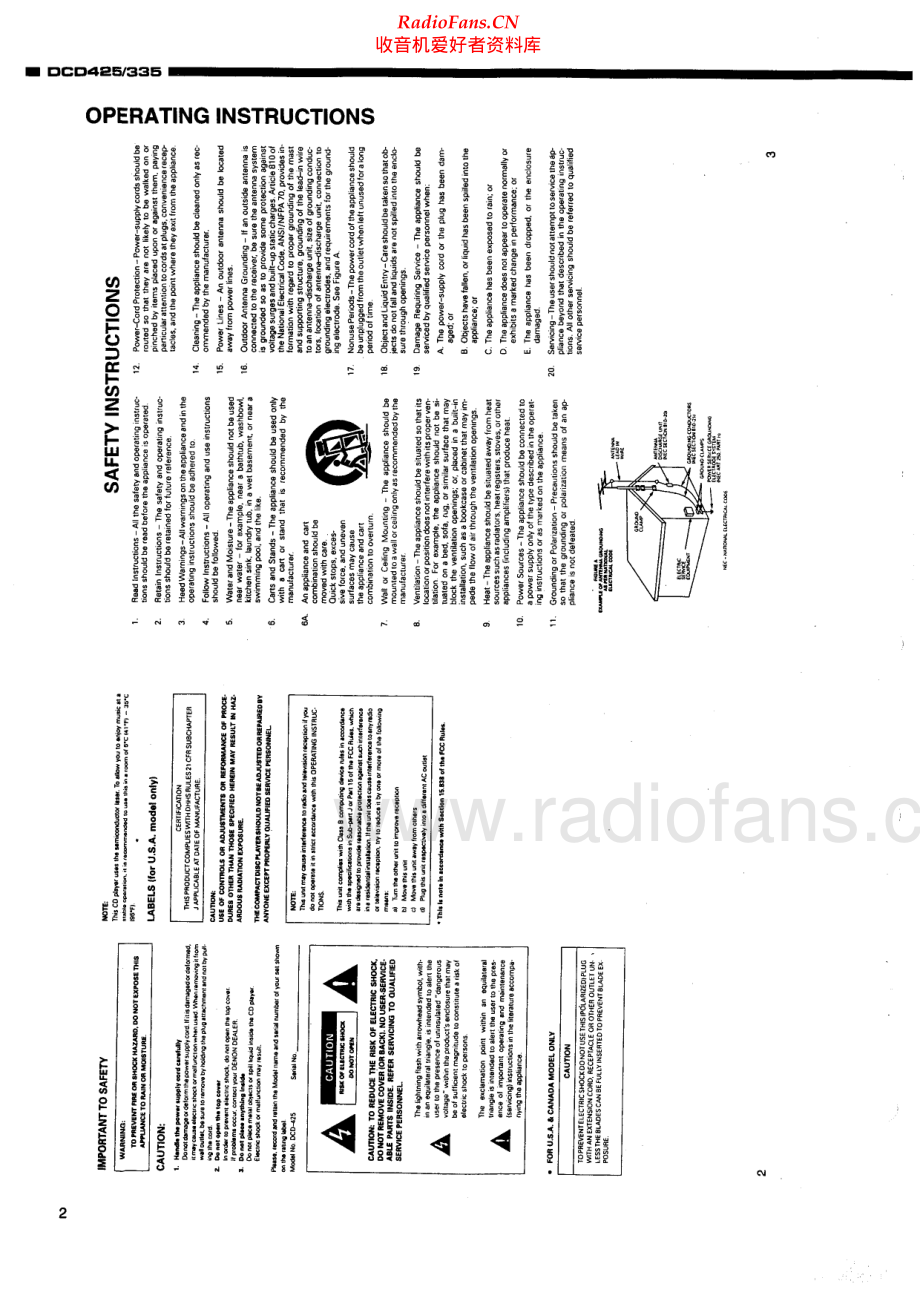 Denon-DCD335-cd-sm维修电路原理图.pdf_第2页