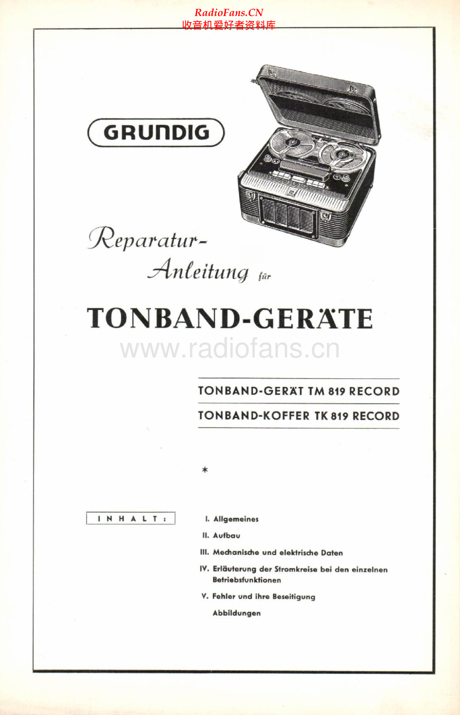 Grundig-TM819-tape-sm维修电路原理图.pdf_第1页