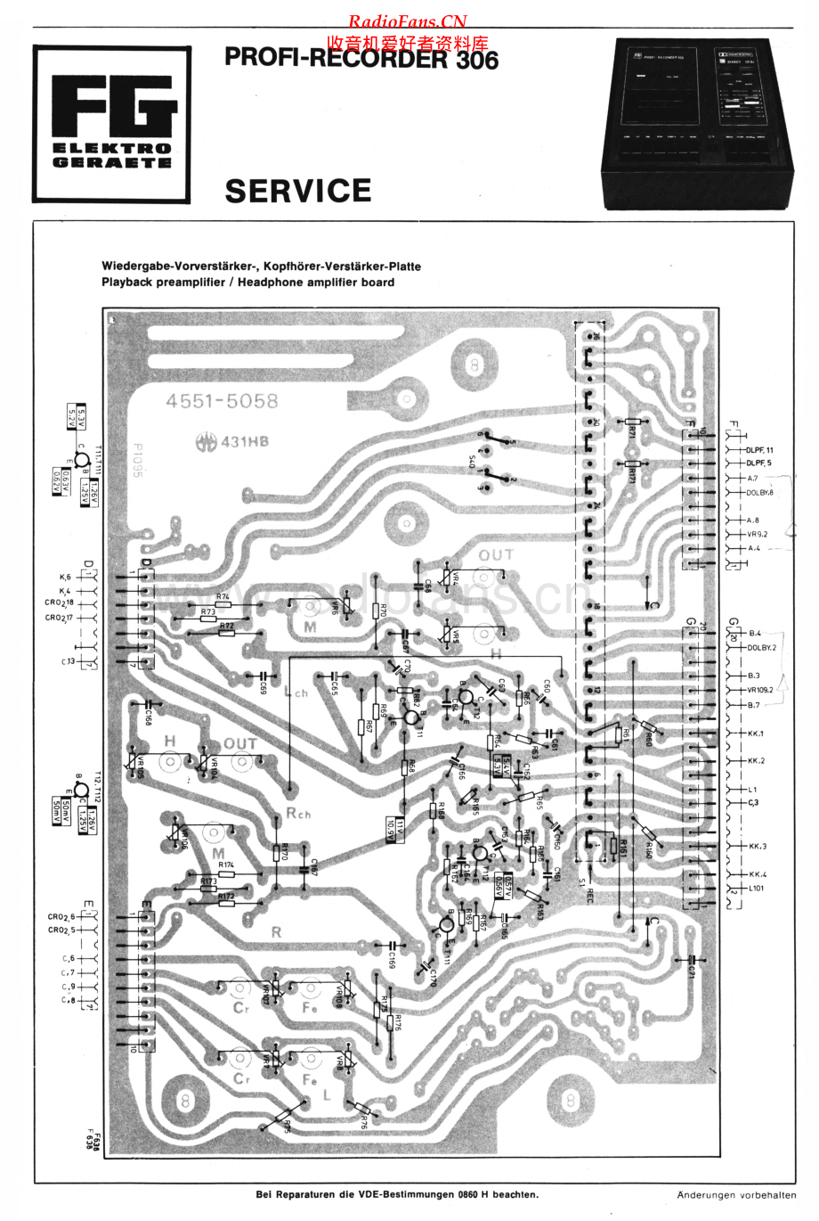 FG-Profirecorder306-tape-sch维修电路原理图.pdf_第1页