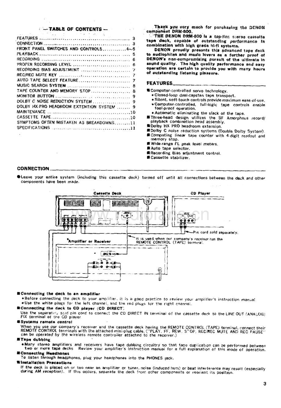 Denon-DRM800-tape-sm维修电路原理图.pdf_第3页