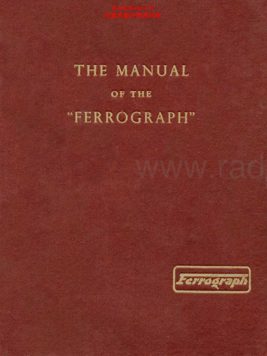 Ferguson-Ferrograph2ANL-tape-sm维修电路原理图.pdf_第1页