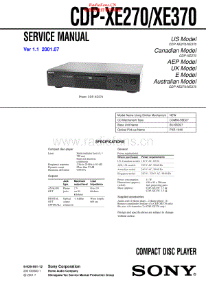 Sony-CDPXE370-cd-sm 维修电路原理图.pdf