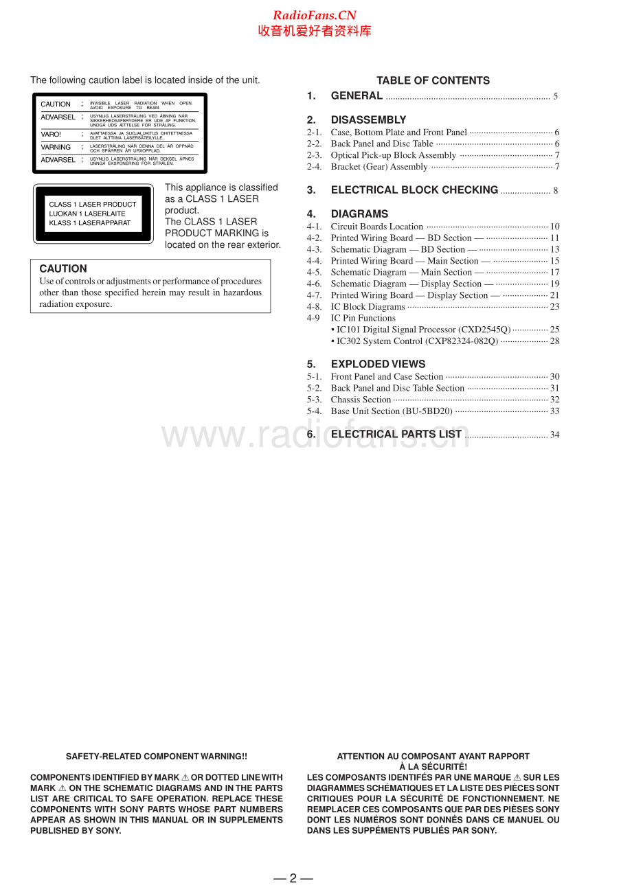 Sony-CDPC260Z-cd-sm 维修电路原理图.pdf_第2页