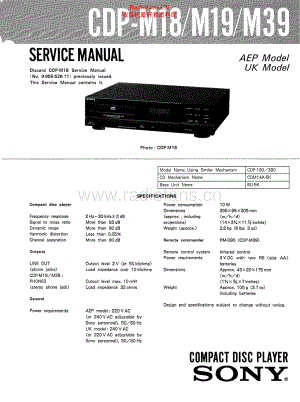 Sony-CDPM18-cd-sm 维修电路原理图.pdf