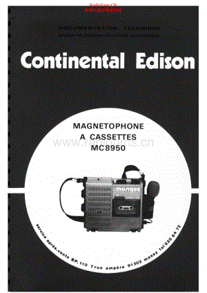 Continental-MC8950-tape-sm维修电路原理图.pdf