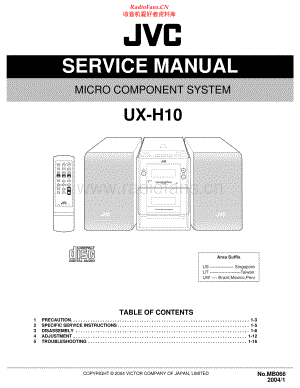 JVC-UXH10-cs-sm 维修电路原理图.pdf