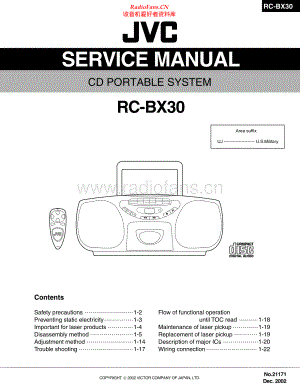 JVC-RCBX30-cs-sm 维修电路原理图.pdf