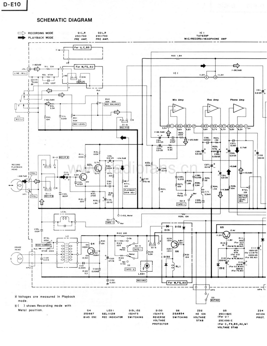 Hitachi-DE10-tape-sch 维修电路原理图.pdf_第3页