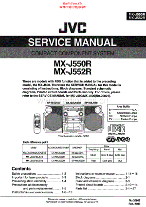 JVC-MXJ550R-cs-sm 维修电路原理图.pdf