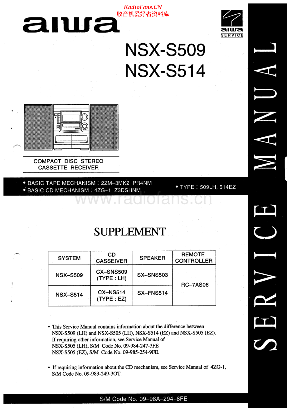 Aiwa-NSXS509-cs-sup维修电路原理图.pdf_第1页