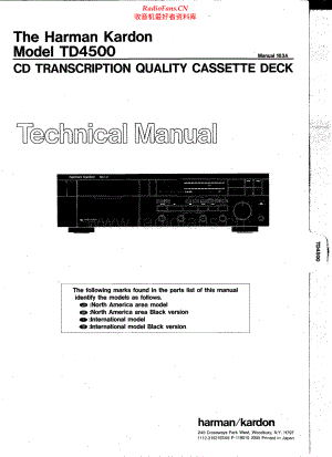 HarmanKardon-TD4500-tape-sm维修电路原理图.pdf