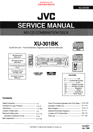 JVC-XU302BK-mdcd-sm 维修电路原理图.pdf