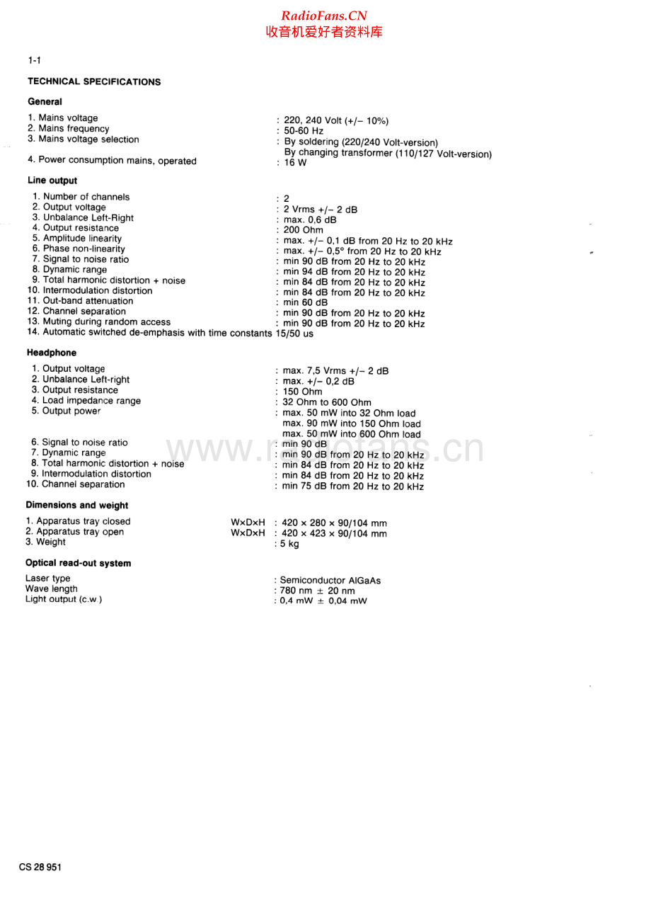 Philips-CD850-cd-sm 维修电路原理图.pdf_第2页