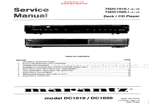 Marantz-DC1010-cd-sm 维修电路原理图.pdf