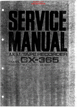 Akai-GX365D-tape-sm维修电路原理图.pdf