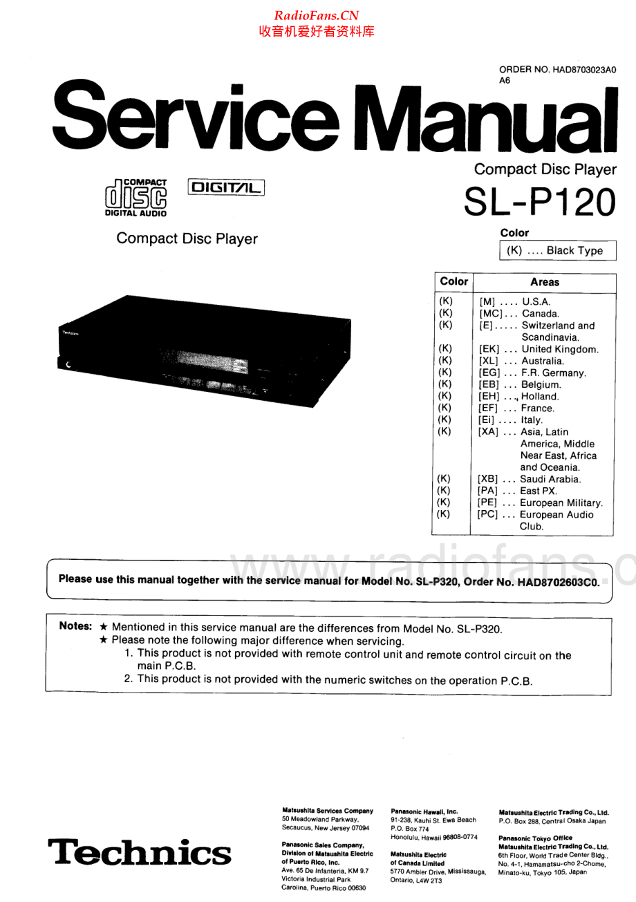 Technics-SLP120-cd-sm 维修电路原理图.pdf_第1页