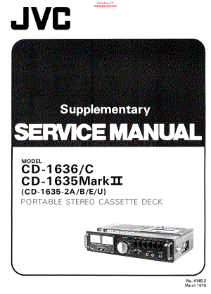 JVC-CD1635_MKII-tape-sup 维修电路原理图.pdf