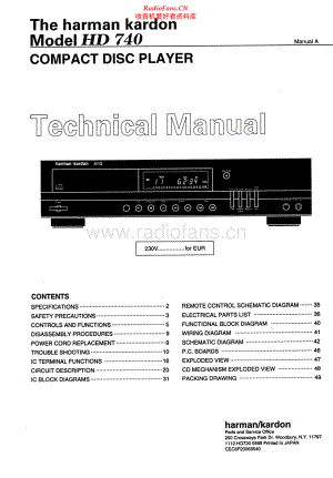 HarmanKardon-HD740-cd-sm维修电路原理图.pdf