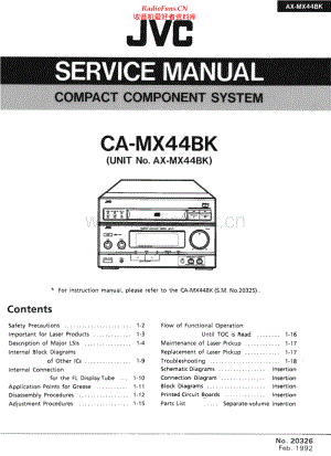 JVC-CAMX44BK-cs-sm 维修电路原理图.pdf