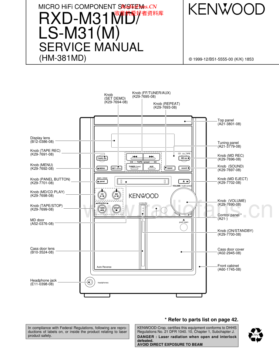 Kenwood-LSM31-cs-sm 维修电路原理图.pdf_第1页