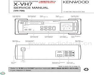 Kenwood-XVH700-tape-sm 维修电路原理图.pdf