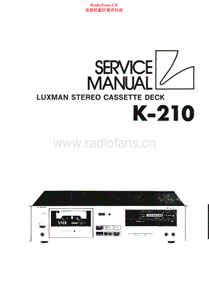 Luxman-K210-tape-sm 维修电路原理图.pdf