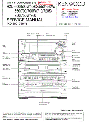 Kenwood-RXD750-cs-sm 维修电路原理图.pdf