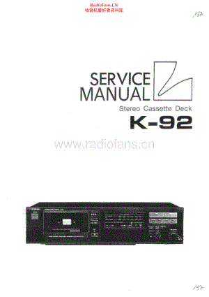 Luxman-K92-tape-sm 维修电路原理图.pdf