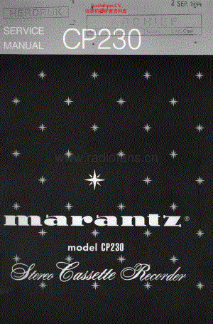 Marantz-CP230-tape-sm 维修电路原理图.pdf