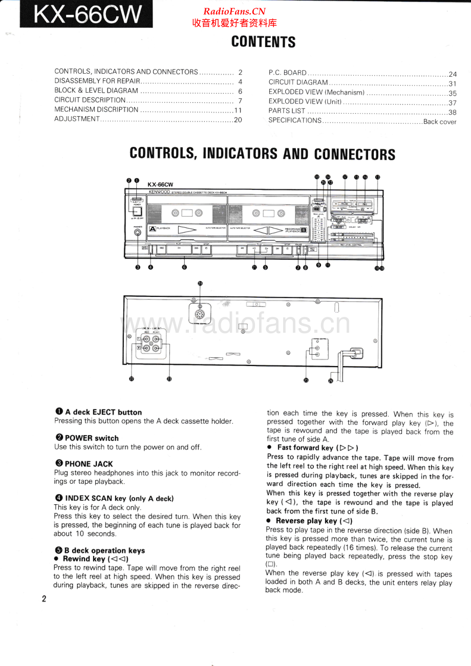 Kenwood-KX66CW-tape-sm 维修电路原理图.pdf_第2页