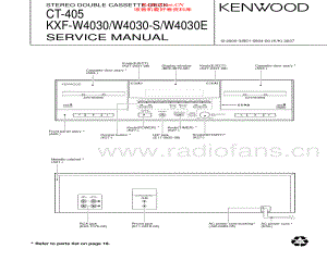 Kenwood-CT405-tape-sm 维修电路原理图.pdf