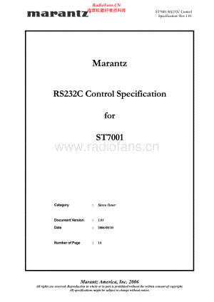 Marantz-ST7001-rs232c-cs 维修电路原理图.pdf