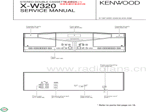 Kenwood-XW320-tape-sm 维修电路原理图.pdf