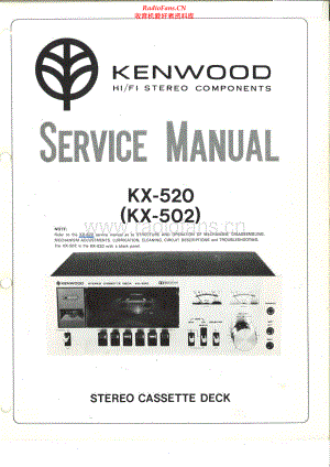 Kenwood-KX502-tape-sm 维修电路原理图.pdf